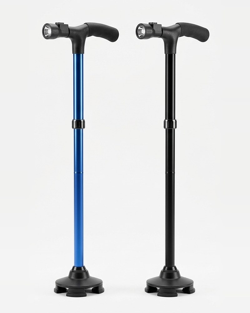 Canne magique pliable avec torche
