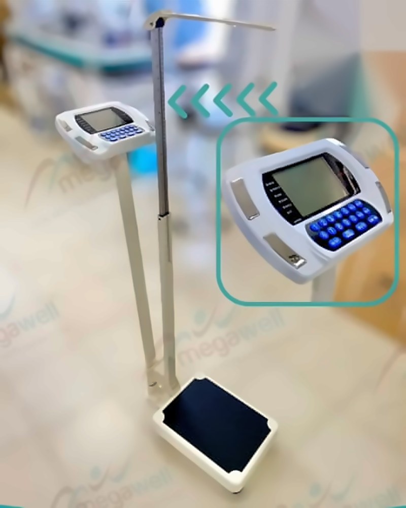 Pèse-personne électronique avec toise et IMC