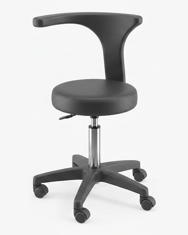 Tabouret avec dossier, hauteur variable